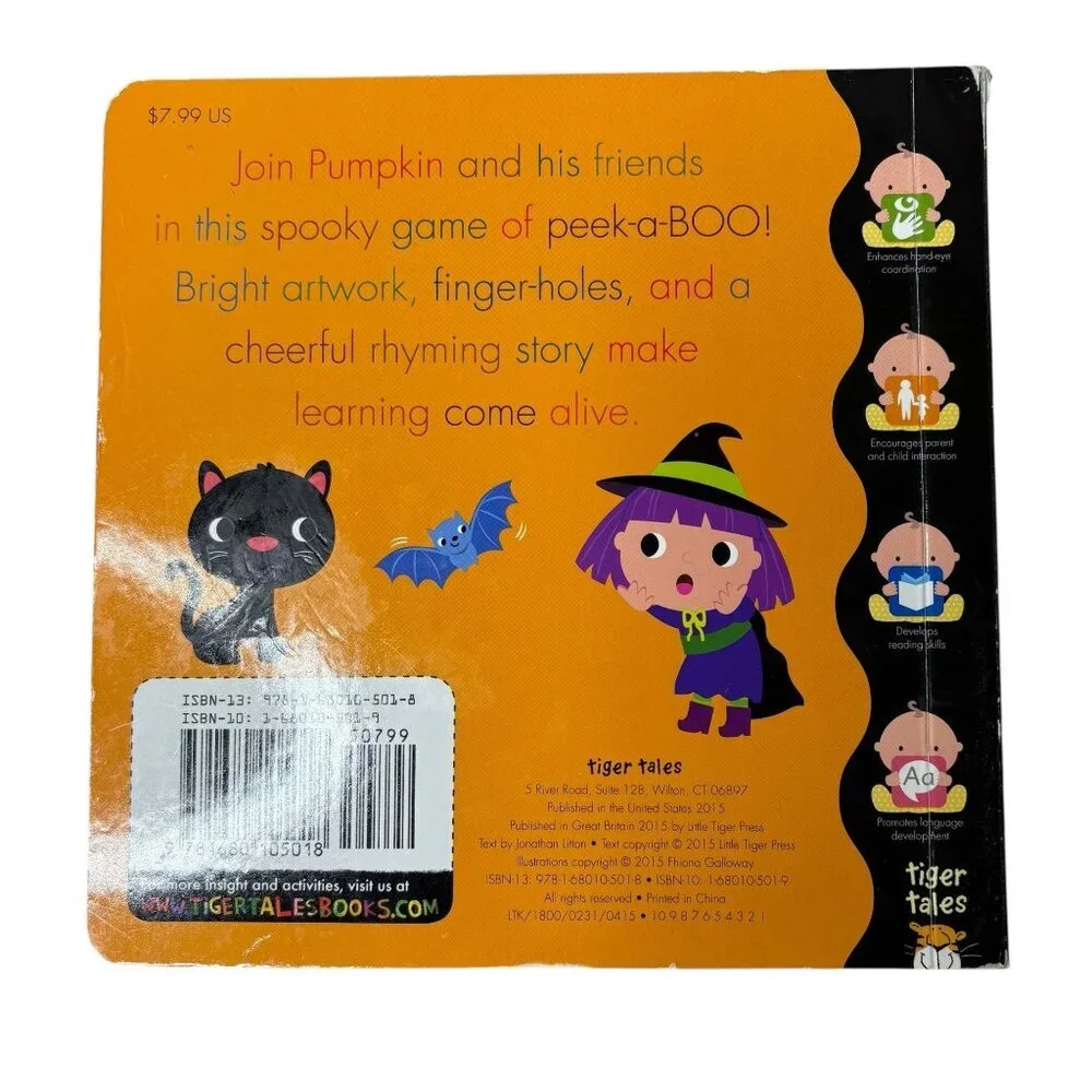 Halloween Board Book Bundle Toddler Baby October Fall Spooky